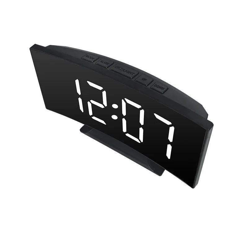 LED Mirror Digital Alarm Clock
