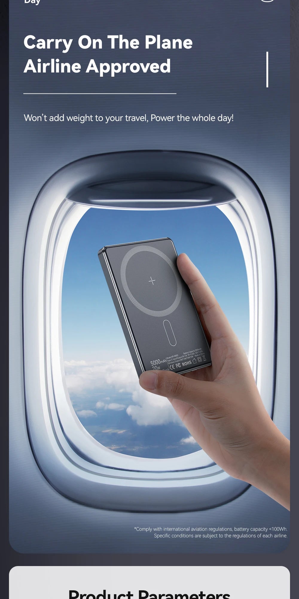 20W Magnetic Power Bank