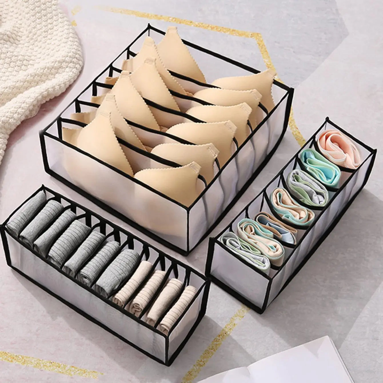 Foldable Box Drawer Organizer