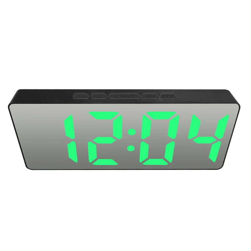 LED Mirror Digital Alarm Clock