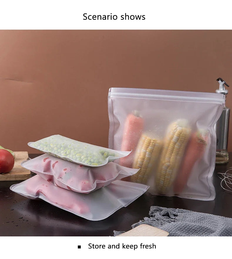 Reusable Silicone Food Storage Bags
