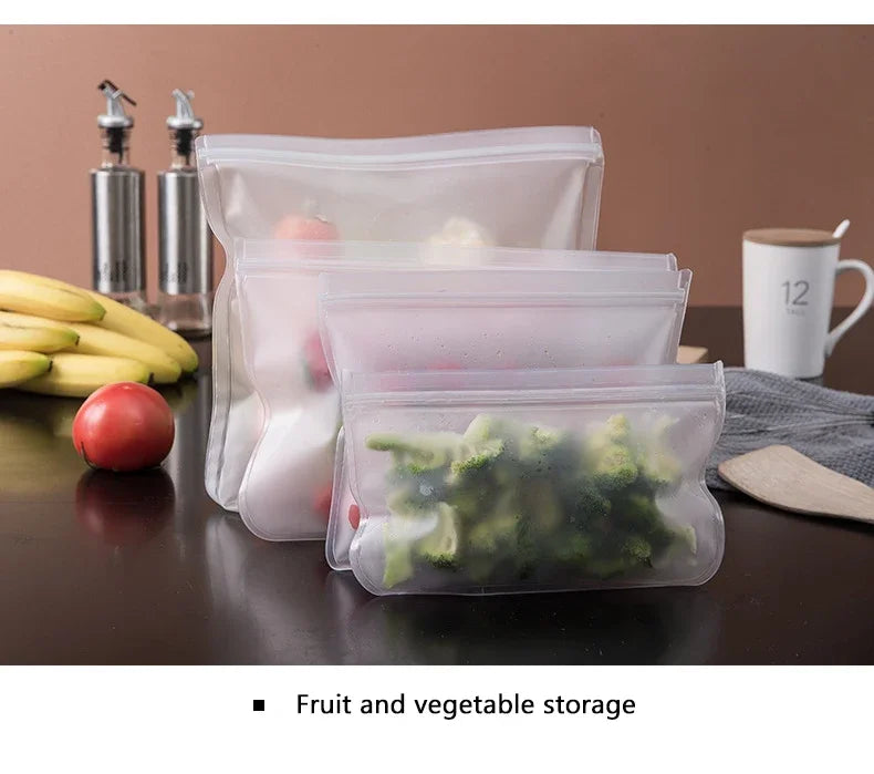 Reusable Silicone Food Storage Bags