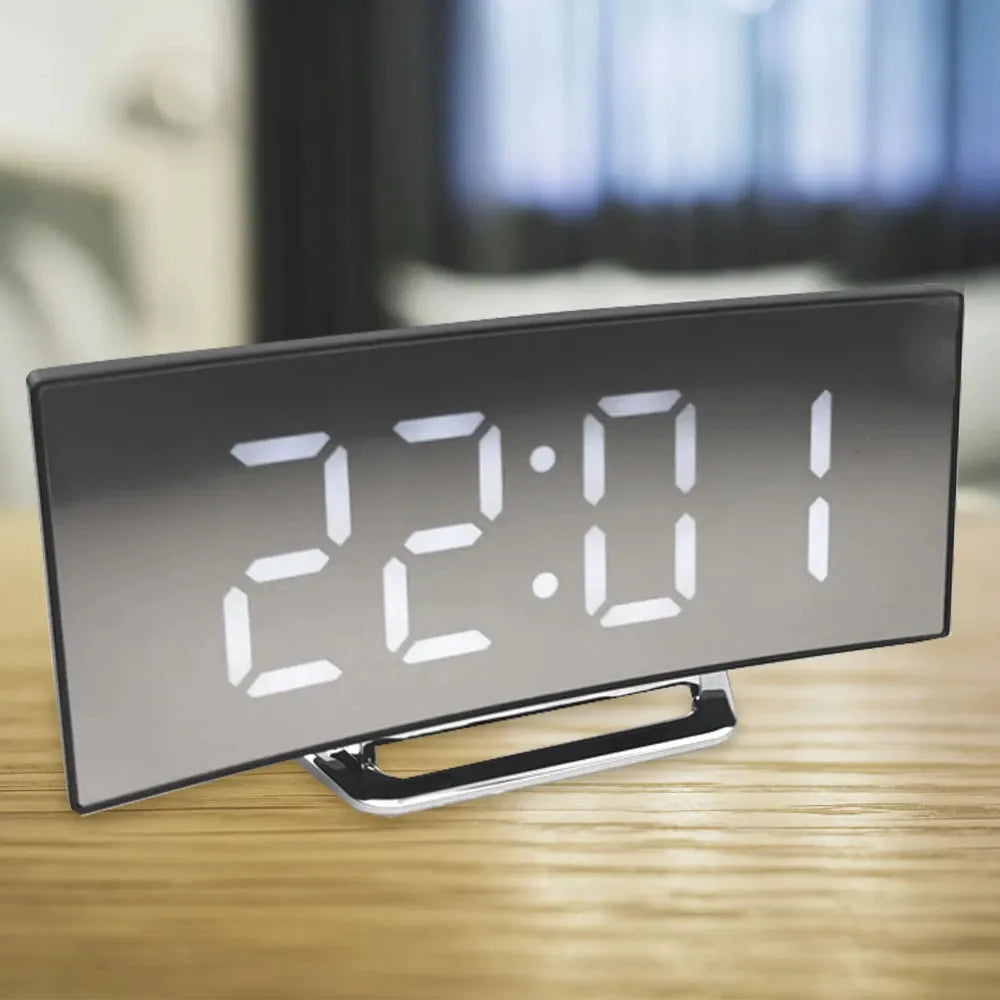 LED Mirror Digital Alarm Clock