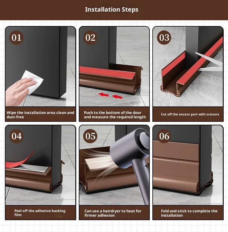 Flexible Door Bottom Sealing Strip