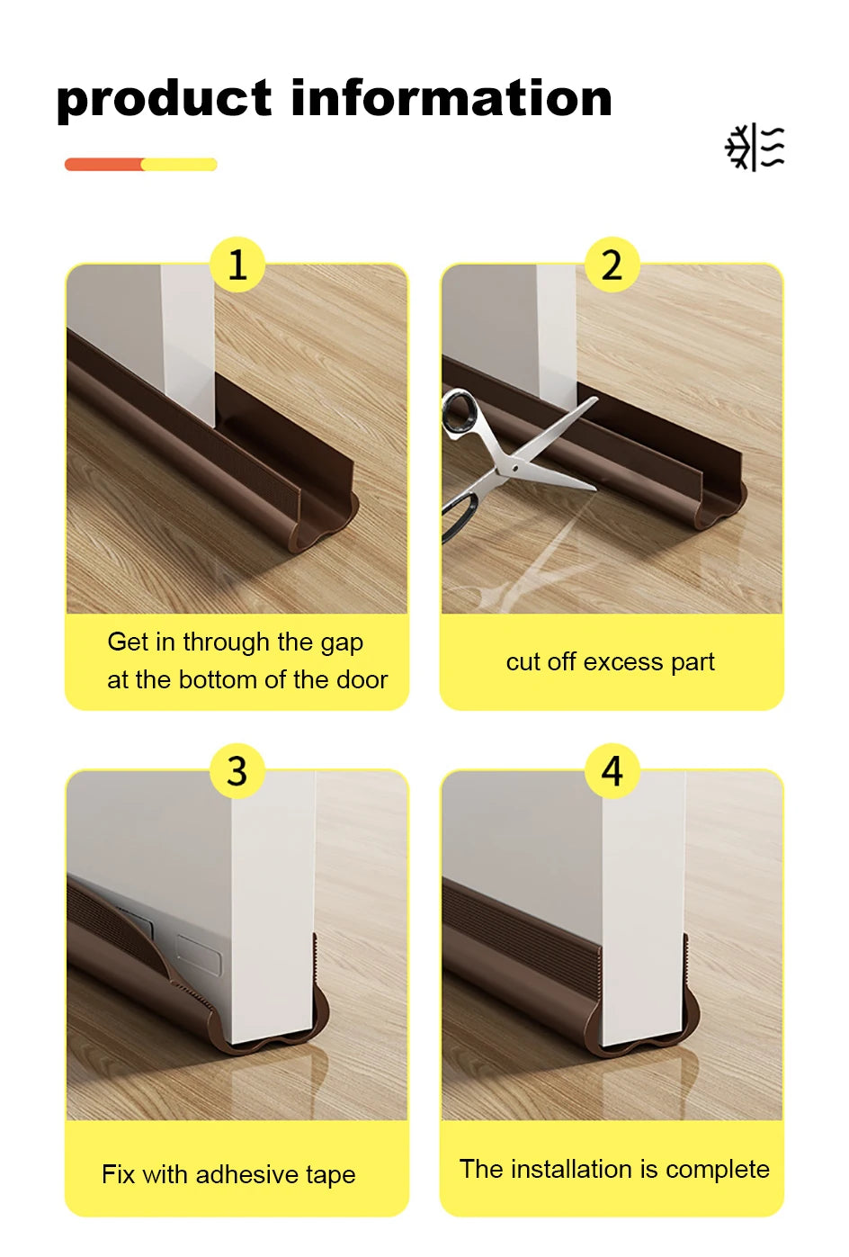 Flexible Door Bottom Sealing Strip