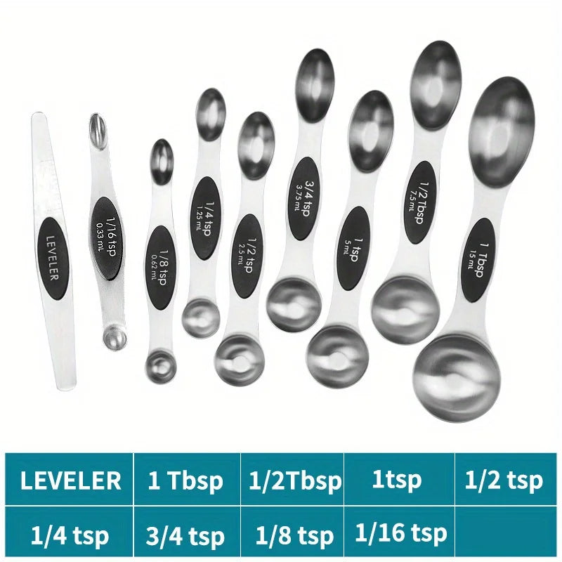 Stainless Steel Magnetic Measuring Spoons