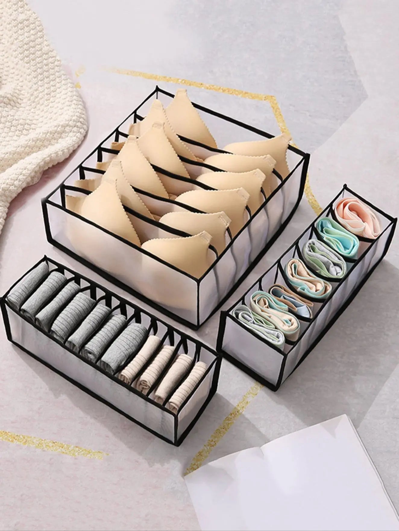 Foldable Box Drawer Organizer