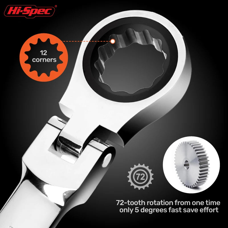 Hi-Spec Torque Ratchet Wrench Set