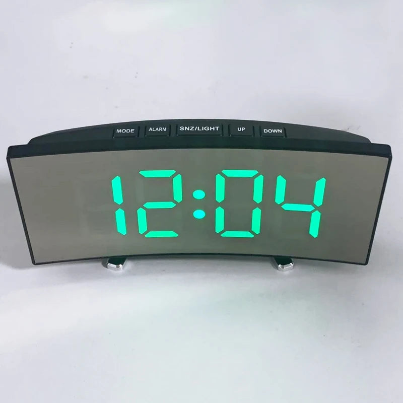 LED Mirror Digital Alarm Clock