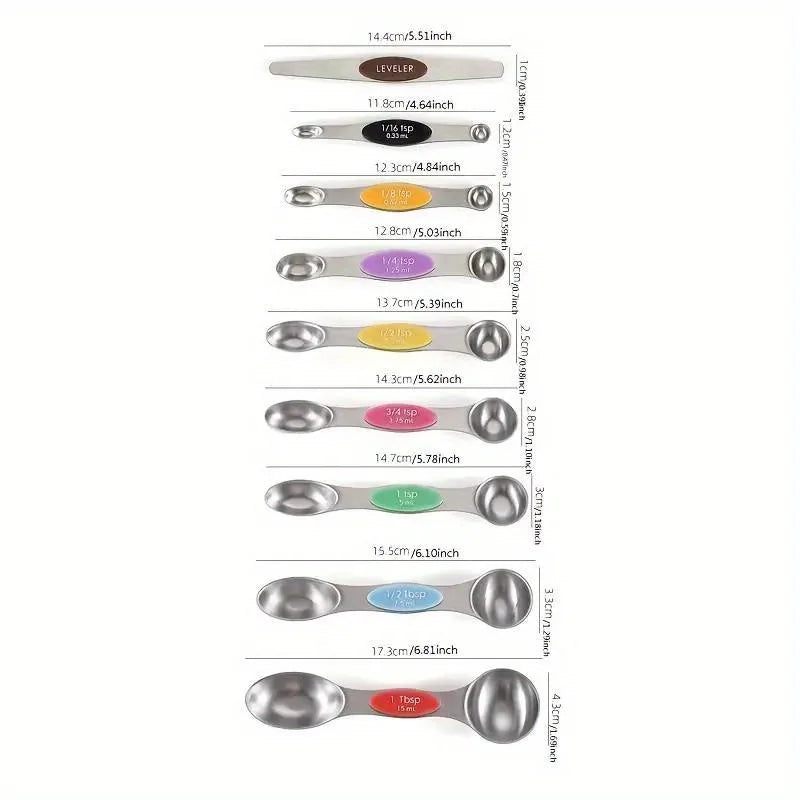 Stainless Steel Magnetic Measuring Spoons