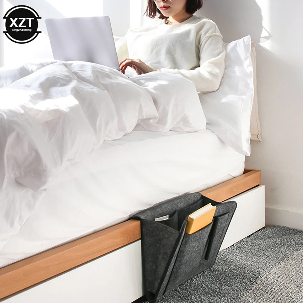 Felt Bedside Storage Organizer