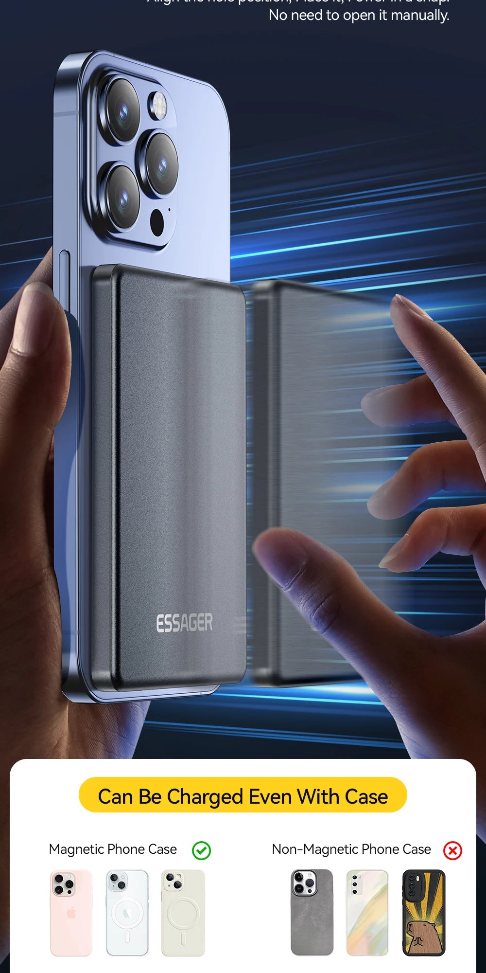 20W Magnetic Power Bank