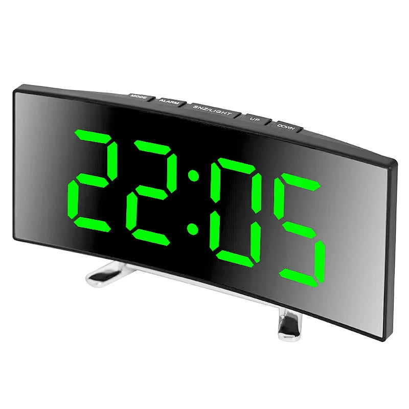 LED Mirror Digital Alarm Clock