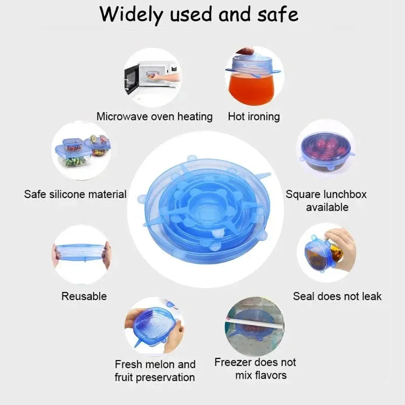 Reusable Silicone Stretch Lids