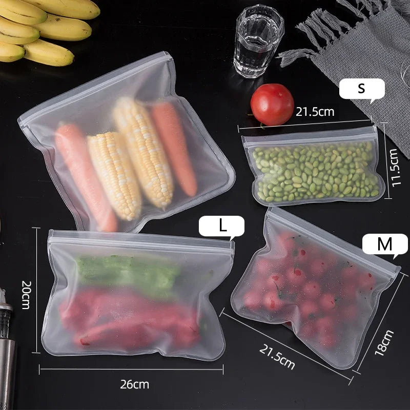 Reusable Silicone Food Storage Bags