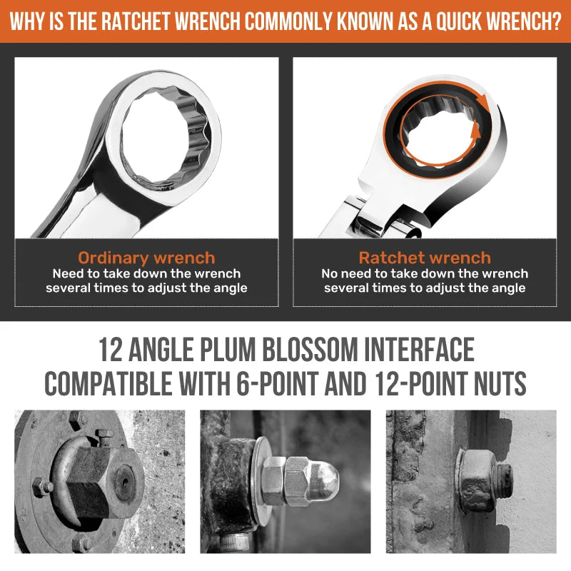 Hi-Spec Torque Ratchet Wrench Set