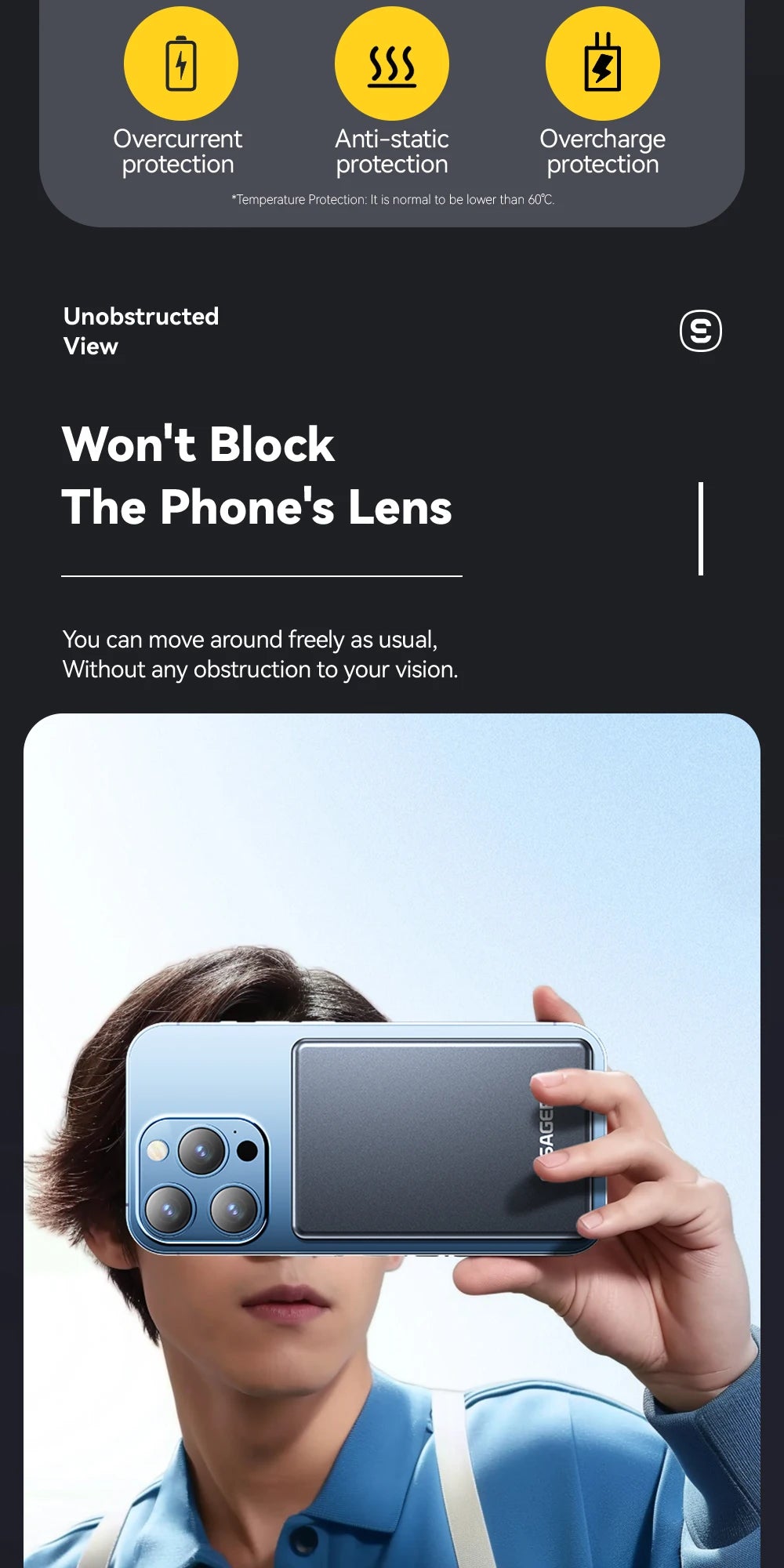 20W Magnetic Power Bank