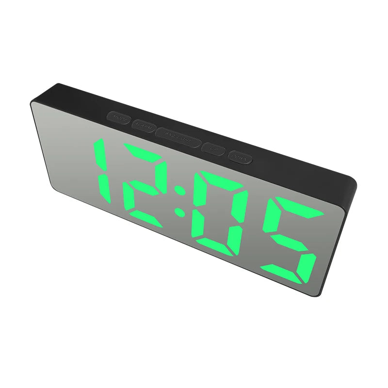 LED Mirror Digital Alarm Clock